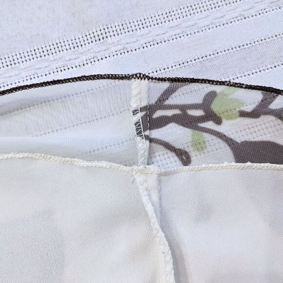 Vintage Y2K SPEECHLESS Leafy Green & Brown Ruched Mesh Overlay Mini Dress Size L - Picture 6 of 7